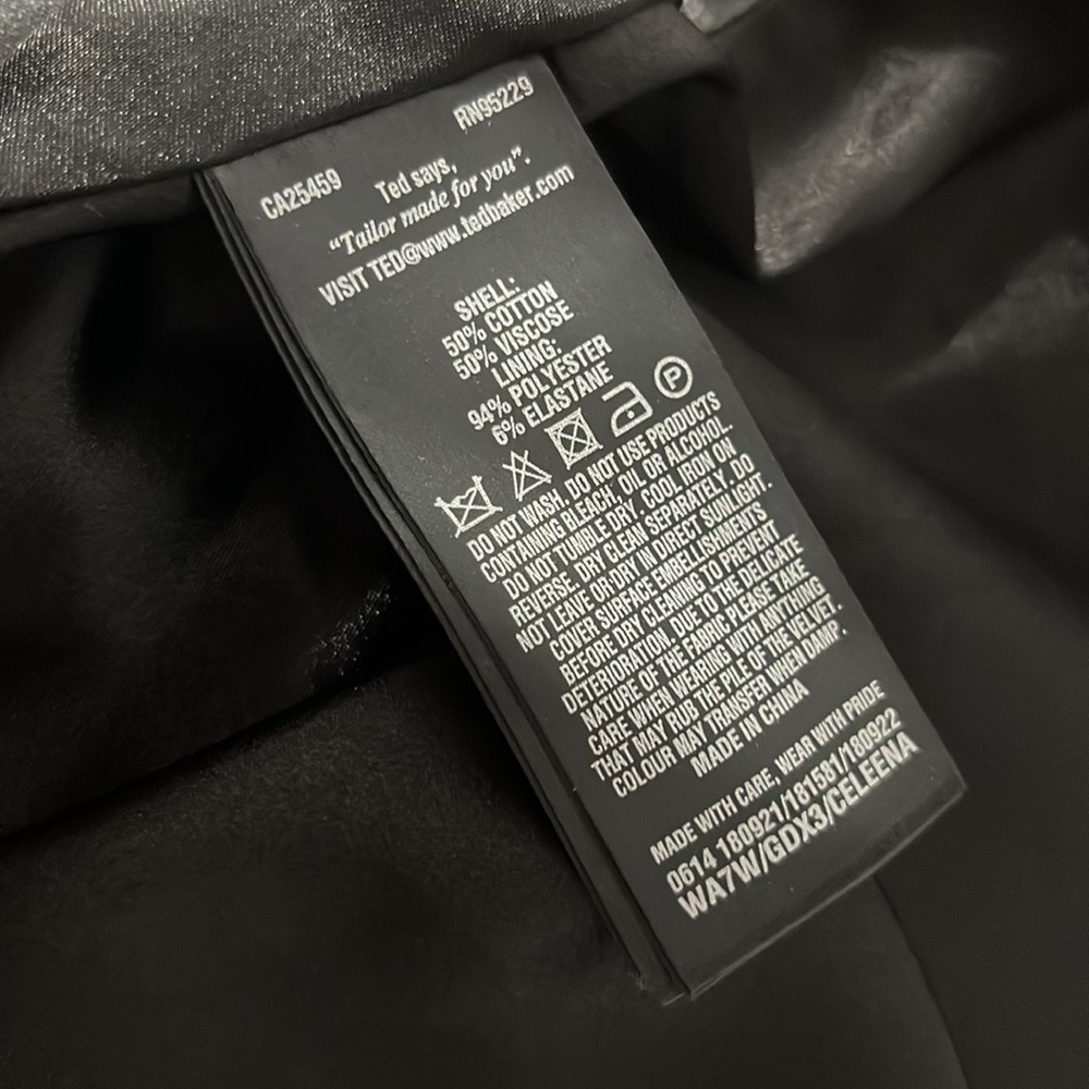 Ted baker size 2 celena black dress - Picture 10 of 16